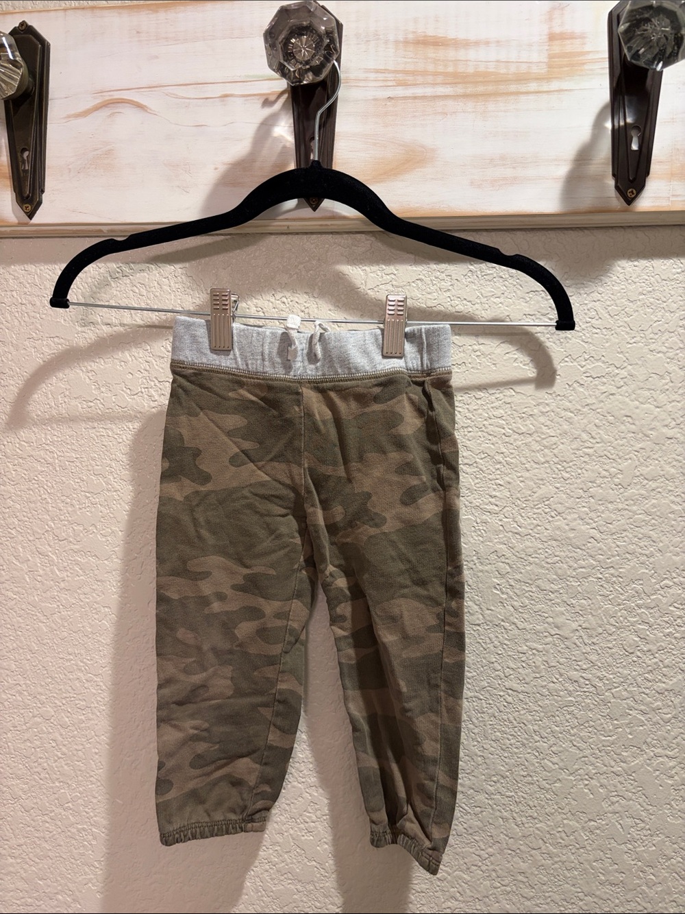 Kids Camouflage Jogger Pants - Grey Waistband